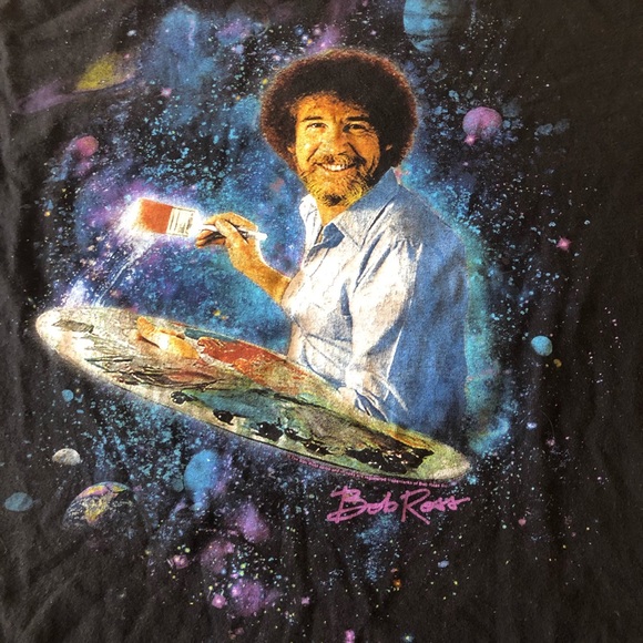 Bob Ross Cosmic Space Shirt - Picture 2 of 4